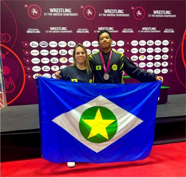 Atleta bolsista do Governo de MT conquista medalha de prata em Pan-Americano de Wrestling