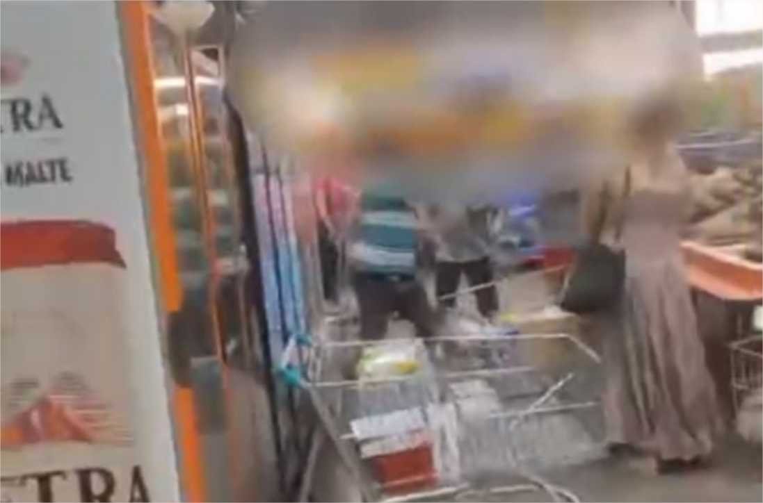 Vídeo flagra briga entre clientes de supermercado em Cuiabá