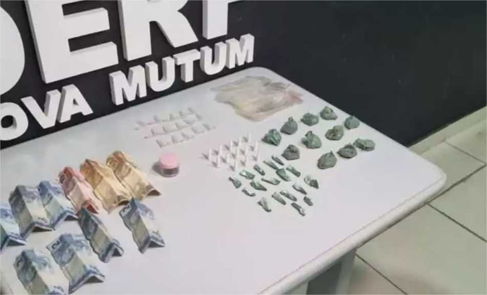 Dois homens e uma mulher são presos por tráfico de drogas em Nova Mutum