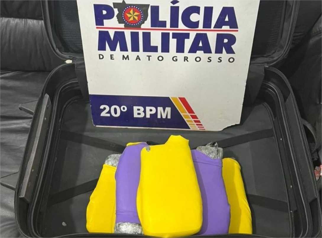 Polícia Militar apreende nove quilos de pasta base de cocaína em Juína