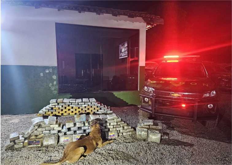 Gefron apreende 153 kg de drogas e gera prejuízo de R$ 1,6 milhão ao crime organizado