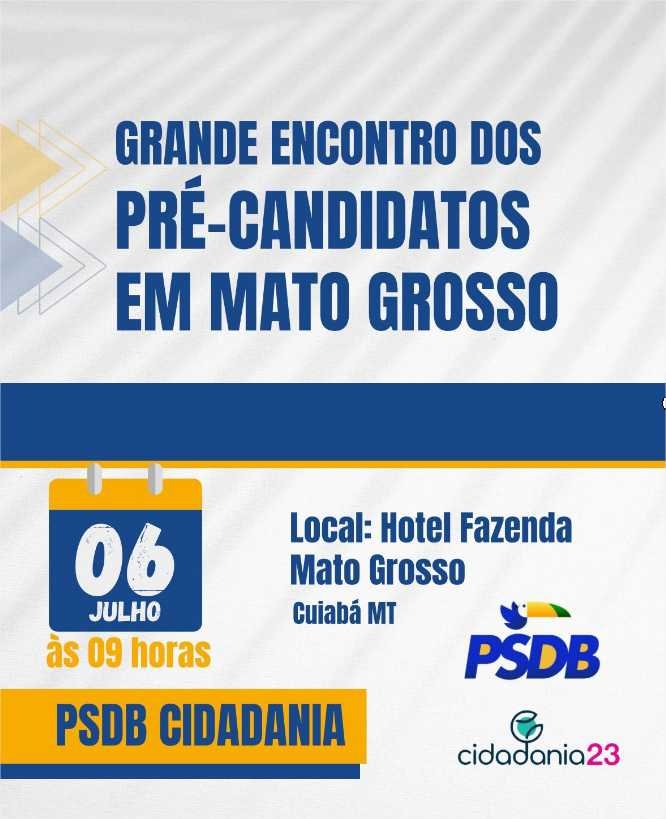Pré-candidatos do PSDB-Cidadania se reúnem para participar de encontro de formação neste sábado