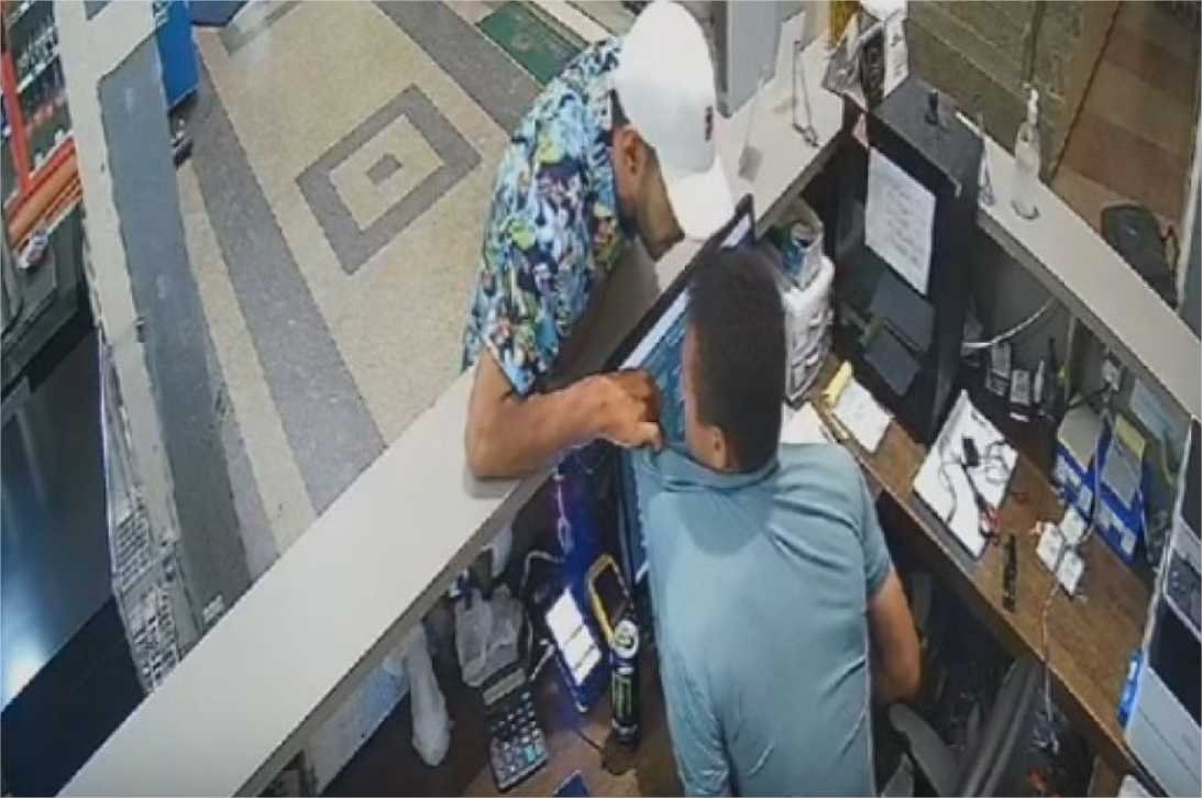 Câmera flagra ladrão agredindo e ameaçando trabalhador em MT