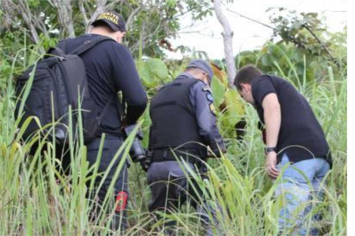 Homem vê fumaça em matagal e encontra corpo carbonizado