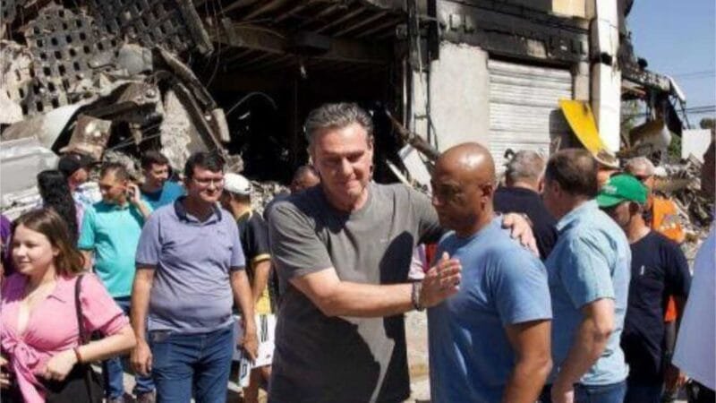 Fávaro visita instalações do Shopping Popular e reitera ajuda do Governo Federal na reconstrução