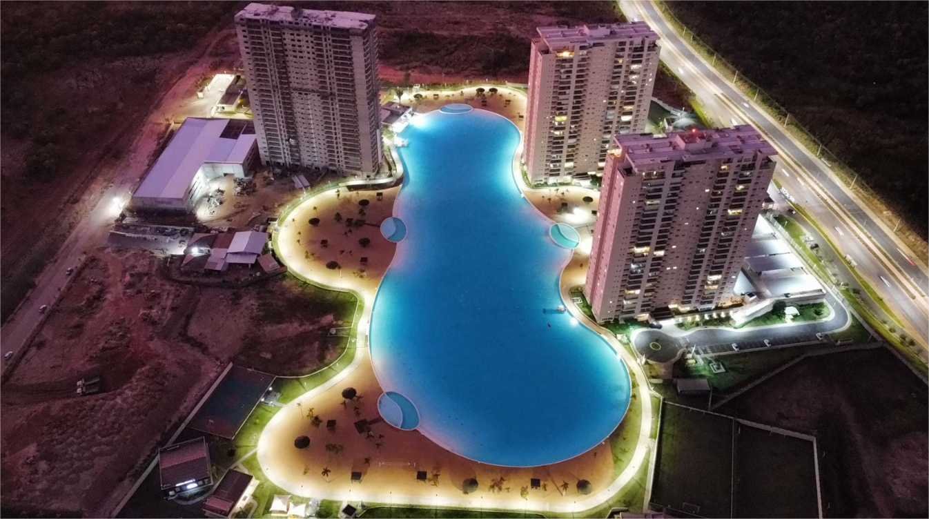 Multinacional especializada em construir lagoas com praias artificiais com unidade em Cuiabá ultrapassa 500 projetos