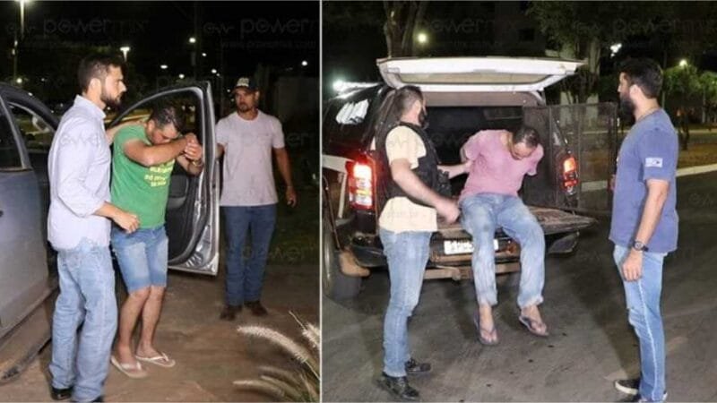 Vídeo mostra momento em que ex-marido e ex-cunhado chegam na delegacia; VEJA