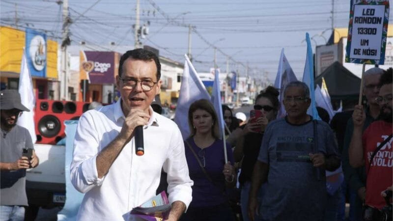 Lúdio inicia campanha a prefeito de Cuiabá com panfletagem e caminhada no Pedra 90
