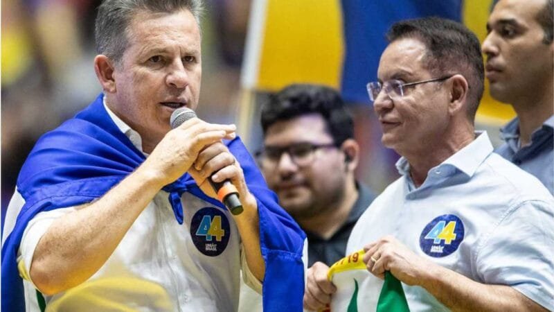 Acompanhado de Mauro Mendes, Botelho se emociona ao ser oficializado candidato a prefeito