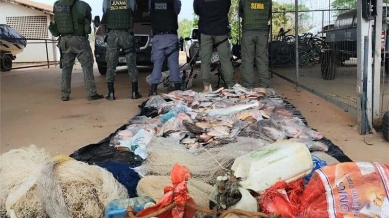 Fiscalização combate pesca ilegal na Reserva do Patrimônio Natural no Pantanal