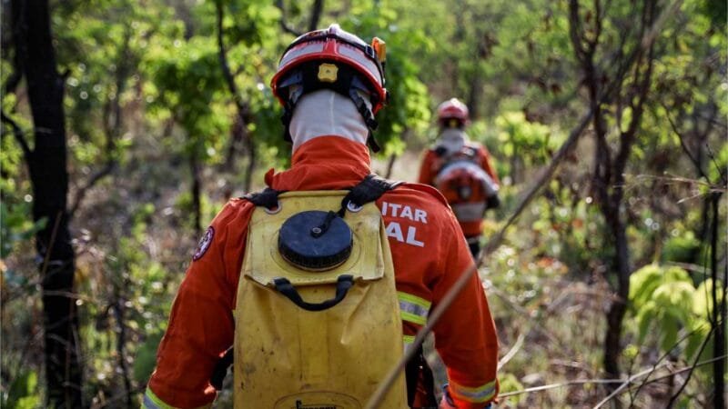 Corpo de Bombeiros extingue incêndio no Portão do Inferno e combate outros 23 nesta terça-feira (08)