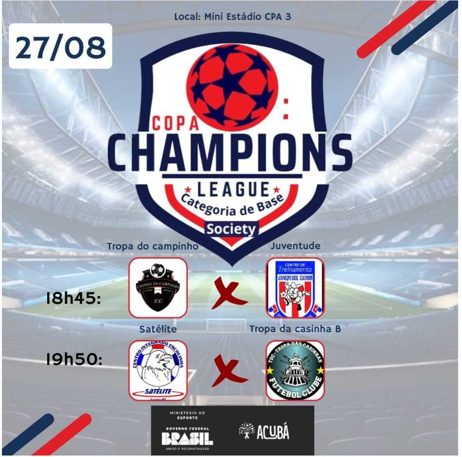 Copa Champions League começa nesta terça (27)