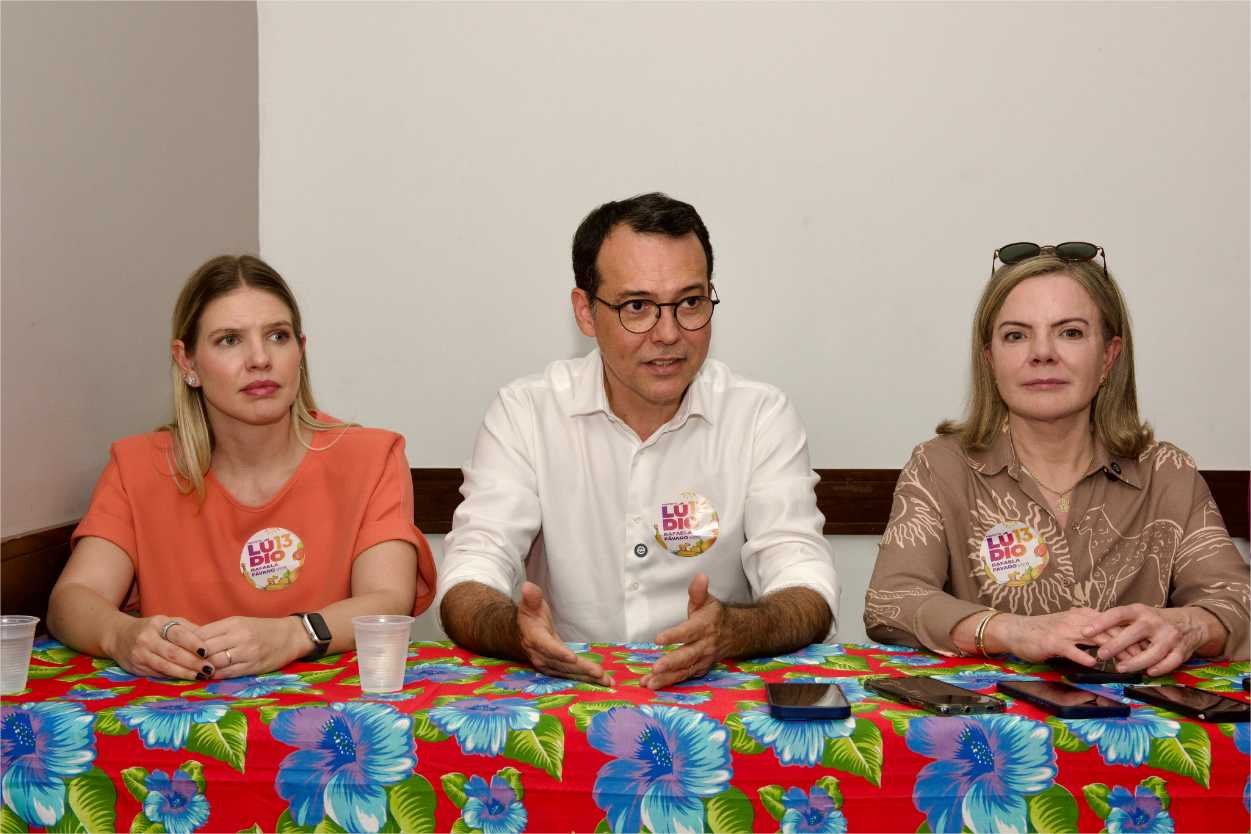 Gleisi Hoffmann destaca a importância de Rafaela Fávaro como vice de Lúdio para contribuir com políticas públicas para mulheres