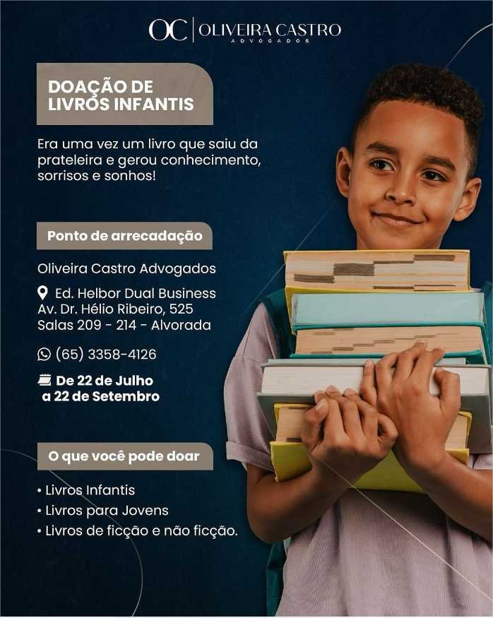 Doação de livros infantis