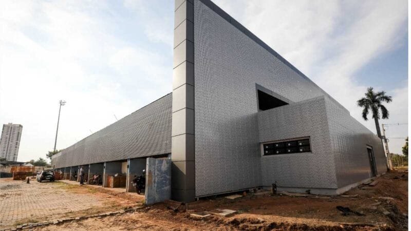 Obras do Palácio das Artes Marciais no Complexo Arena Pantanal estão 75% concluídas
