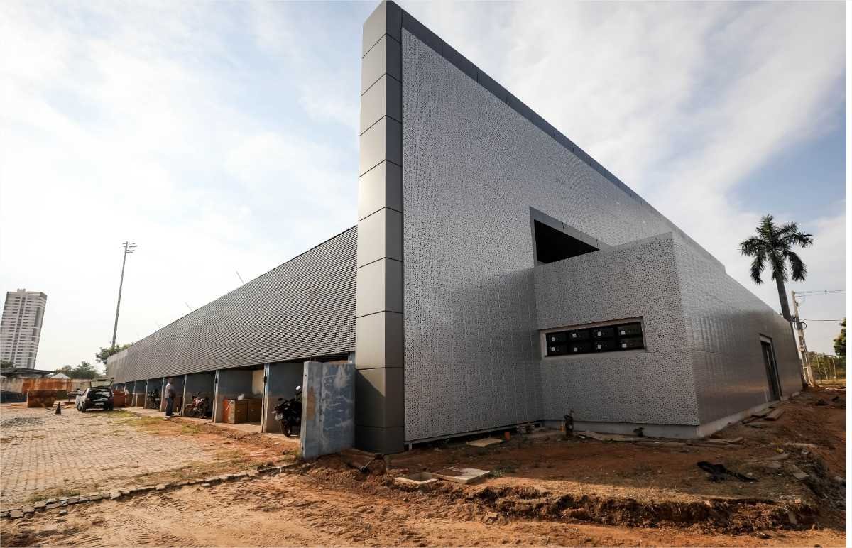 Obras do Palácio das Artes Marciais no Complexo Arena Pantanal estão 75% concluídas