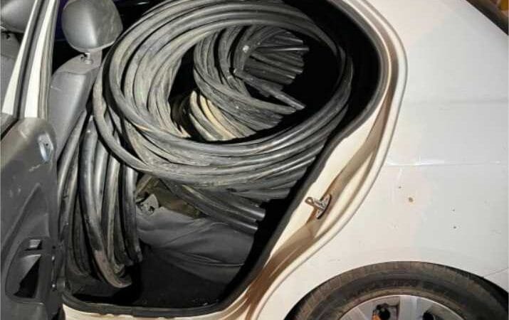 PM prende quadrilha envolvida em furto de 150 metros de cabos de cobre