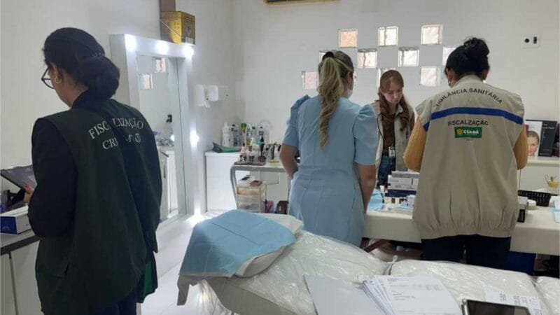 CRM-MT participa de fiscalização a clínicas de estética de Cuiabá