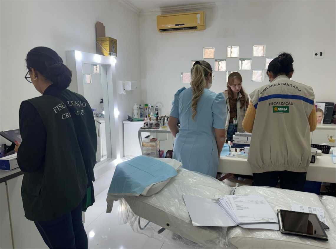 CRM-MT participa de fiscalização a clínicas de estética de Cuiabá