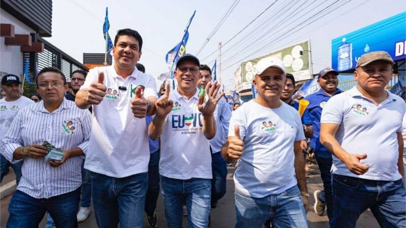 Comerciantes e moradores demonstram apoio a Kalil e Pedrinho em arrastão no São Mateus