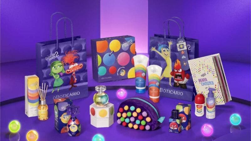 O Boticário transforma emoções em experiências olfativas com a nova linha infantil de Divertida-Mente 2, em parceria com Disney e Pixar