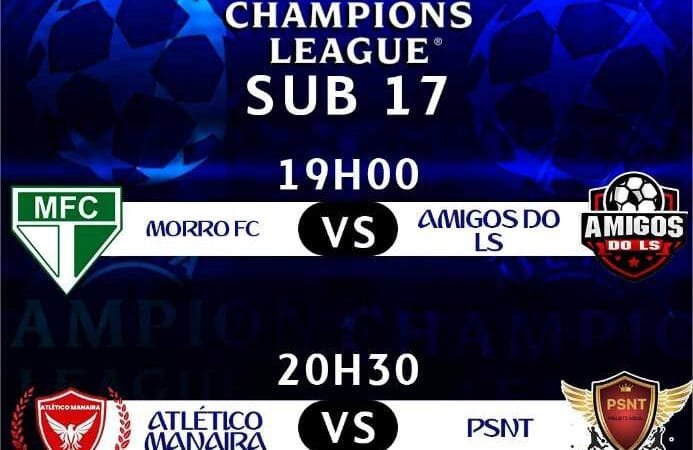 3ª Copa Champions League Sub 17: Tem jogos nesta sexta (06) e domingo (08)