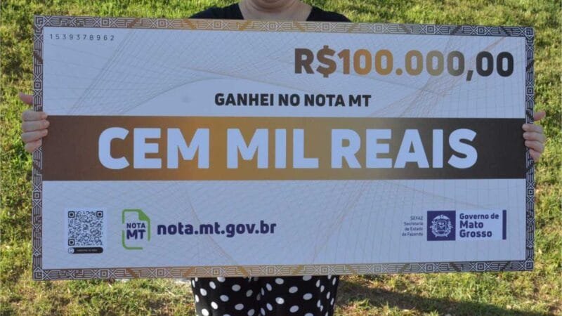 Sorteio do Nota MT distribuirá R$ 900 mil em prêmios nesta quinta (12)