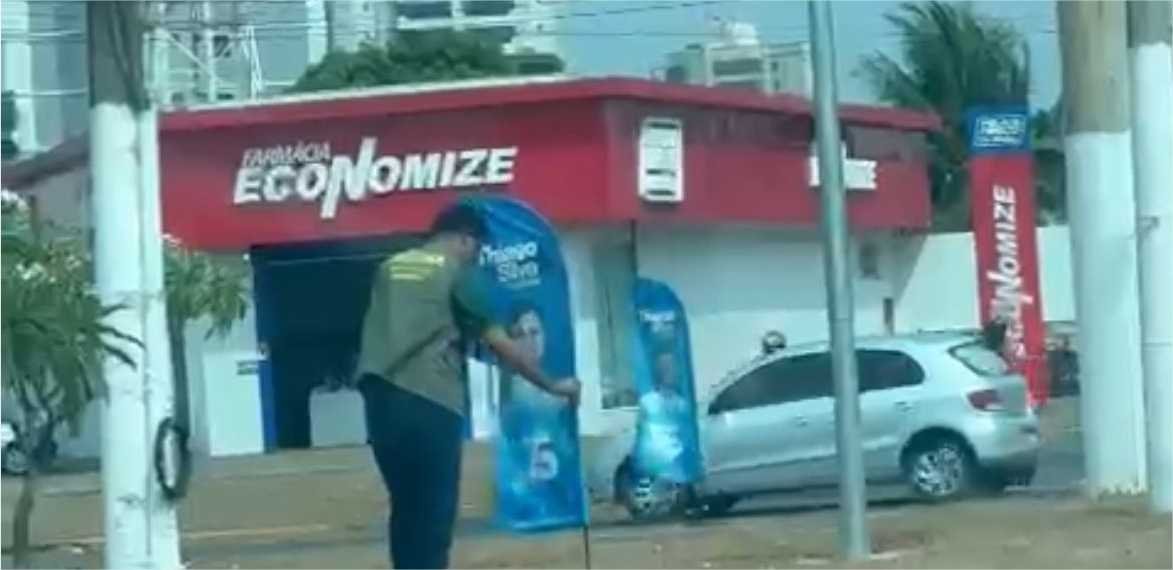 Polícia Federal vai investigar roubo de materiais de campanha de Thiago Silva