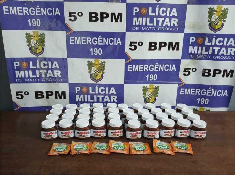 Criminoso é preso por furtar 40 potes de Nutella e pacotes de “Tang” de supermercado