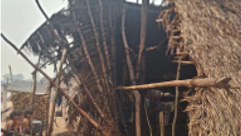 Bombeiros de MT extinguem incêndio em oca provocado por acidente doméstico