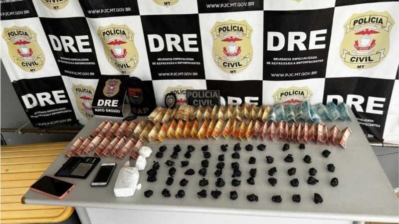 Duas mulheres são presas por tráfico de drogas na região do Centro Histórico de Cuiabá