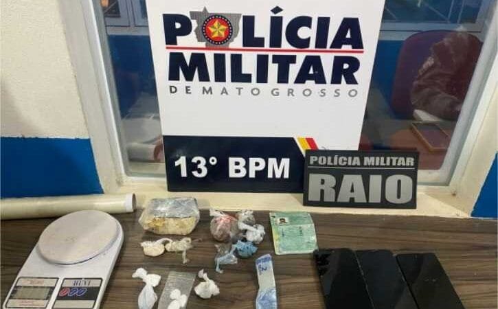 Homem é preso por tráfico de drogas em Lucas do Rio Verde