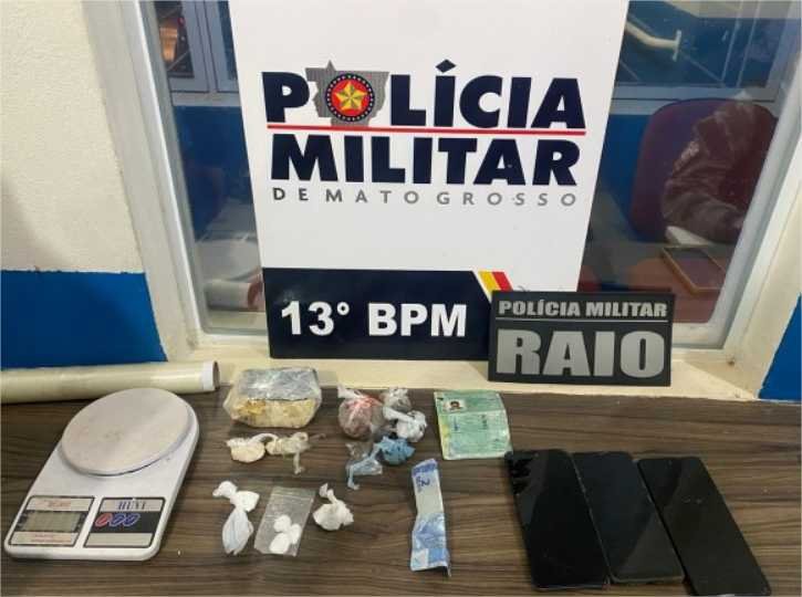 Homem é preso por tráfico de drogas em Lucas do Rio Verde