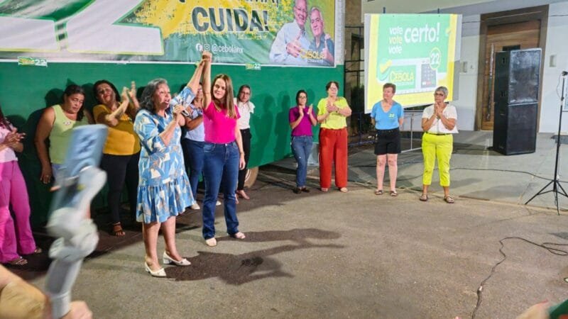 Mulheres projetam vitória de Cebola em nova Xavantina