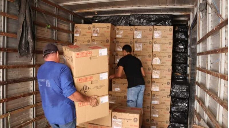 Mais de 2 mil urnas eletrônicas são enviadas para interior de Mato Grosso