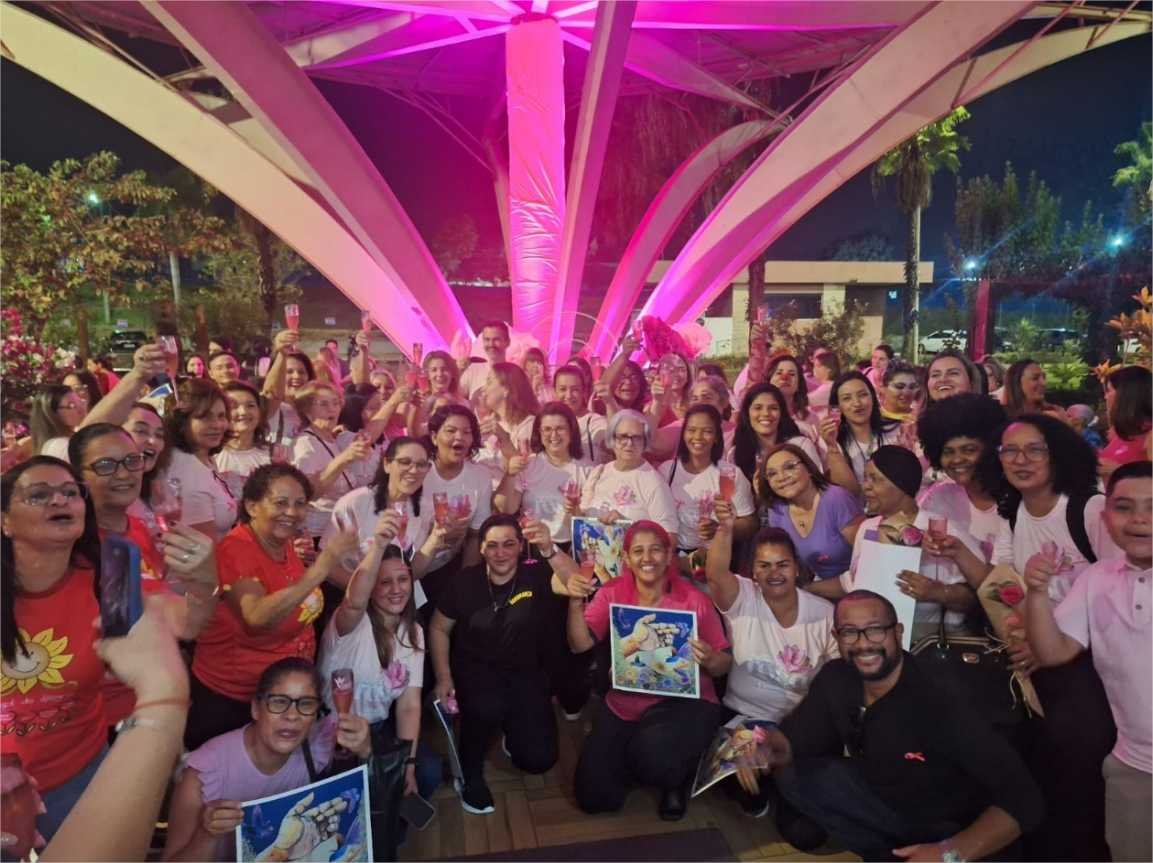 Maria Tezolin participa do lançamento da Campanha Outubro  Rosa e Novembro Azul