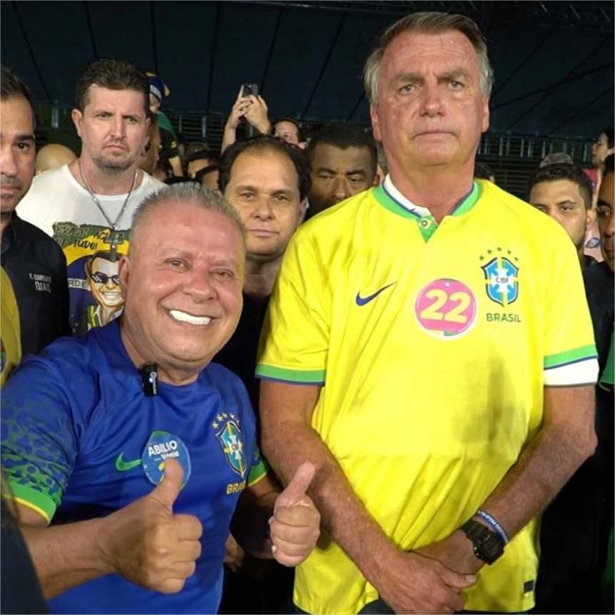 Presidente da Câmara Municipal de Cuiabá recepciona Jair Messias Bolsonaro