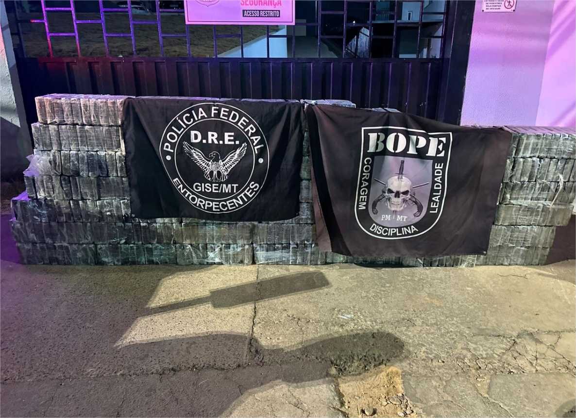 Bope e Polícia Federal apreendem 483 quilos de cocaína e causam prejuízo de R$ 53 milhões ao crime organizado