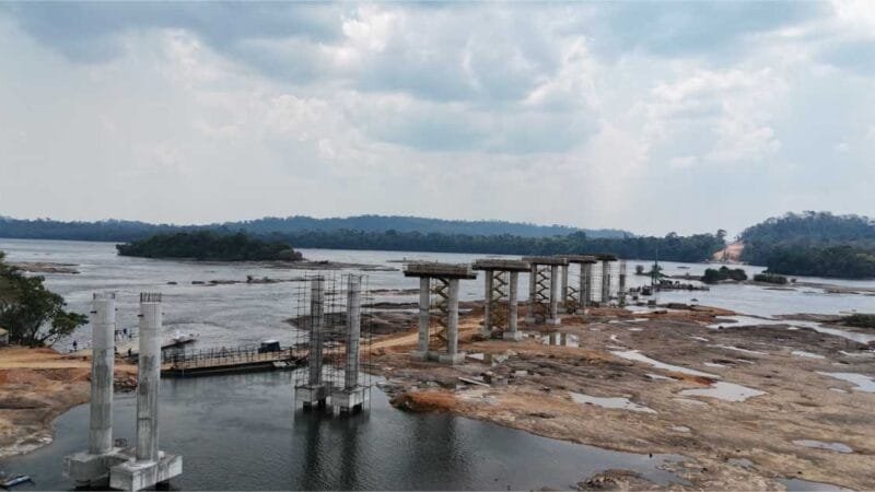 Obras da maior ponte de Mato Grosso chegam a 30% de execução; veja fotos