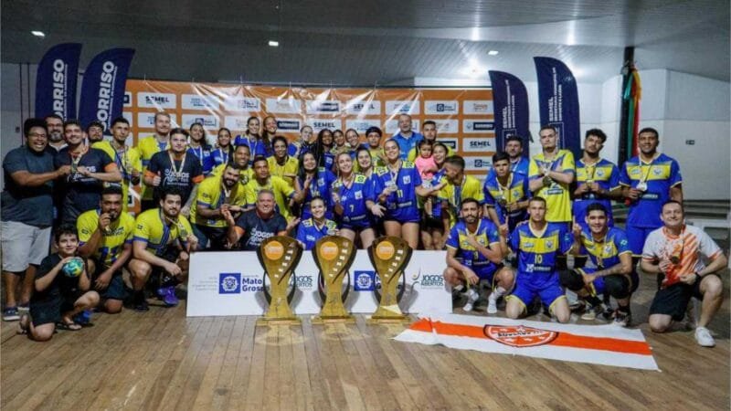 Seleções de Sorriso são campeãs de futsal e handebol nos Jogos Abertos Mato-grossenses