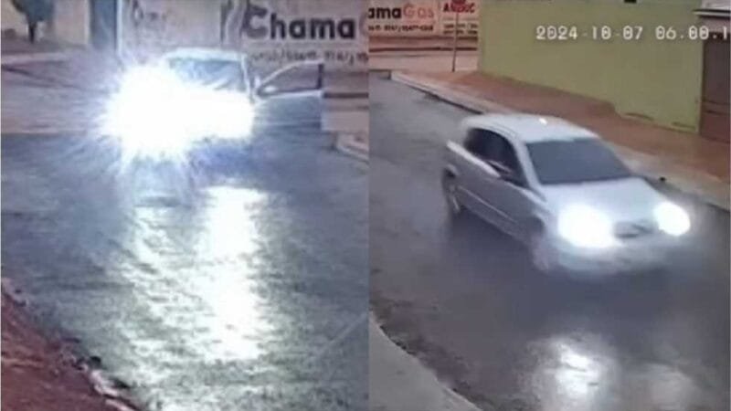 Câmera flagra momento que homem tenta matar mulher a tiros em MT; veja vídeo