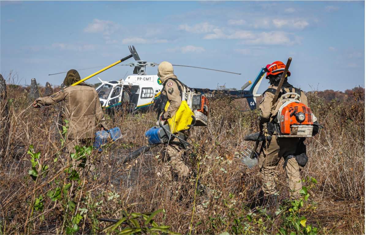 Corpo de Bombeiros combate 21 incêndios florestais no Estado nesta quinta-feira (10)