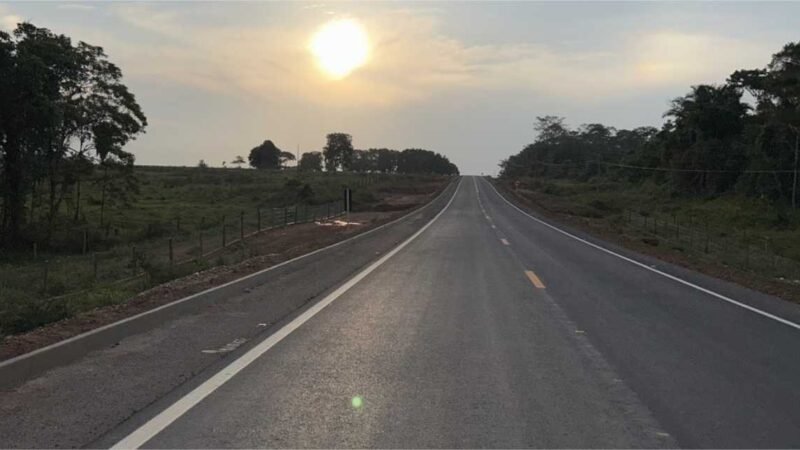 Governo de Mato Grosso já asfaltou mais da metade da antiga BR-174