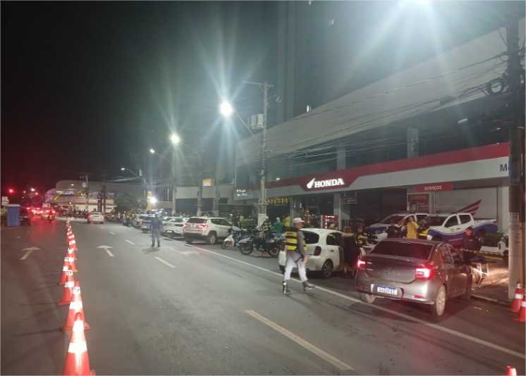 Operação Lei Seca no centro de Cuiabá prende 12 condutores por embriaguez