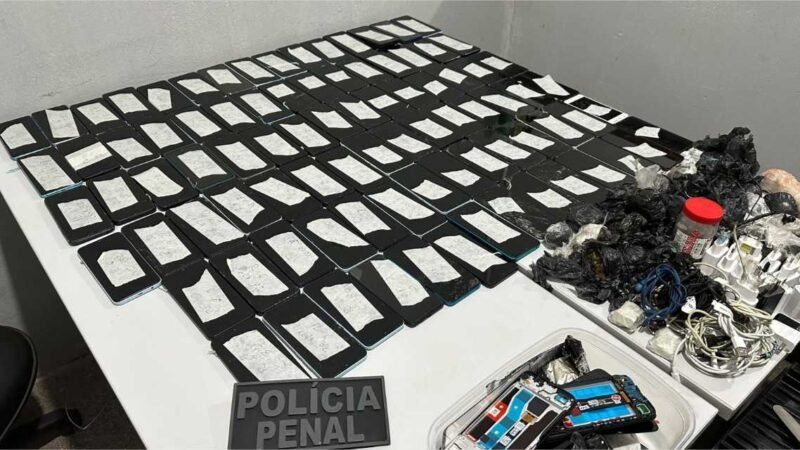 Operação apreende 86 celulares na PCE; Sesp determina investigação para apurar entrada de aparelhos
