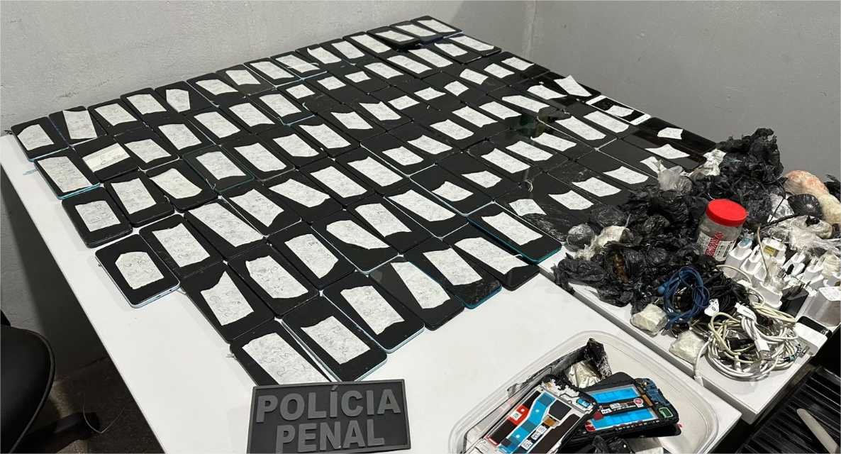 Operação apreende 86 celulares na PCE; Sesp determina investigação para apurar entrada de aparelhos