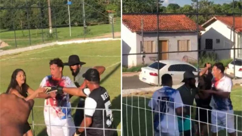 VÍDEO: Jogador é esfaqueado em campeonato de futebol no interior de MT