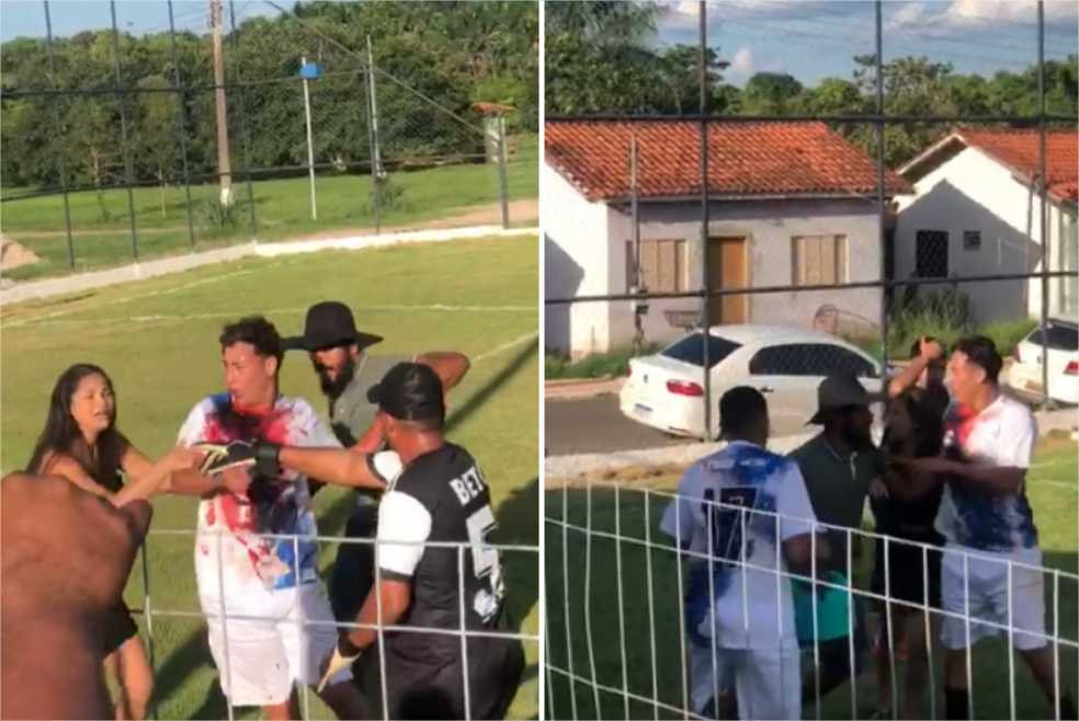 VÍDEO: Jogador é esfaqueado em campeonato de futebol no interior de MT