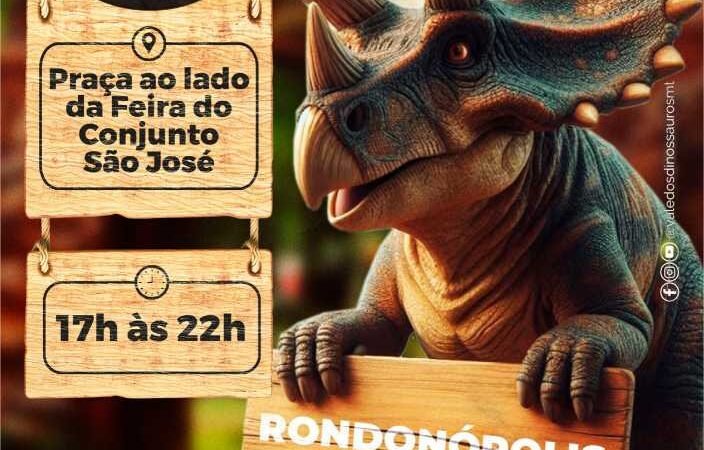 Rondonópolis recebe a exposição “Vale dos Dinossauros” em dezembro
