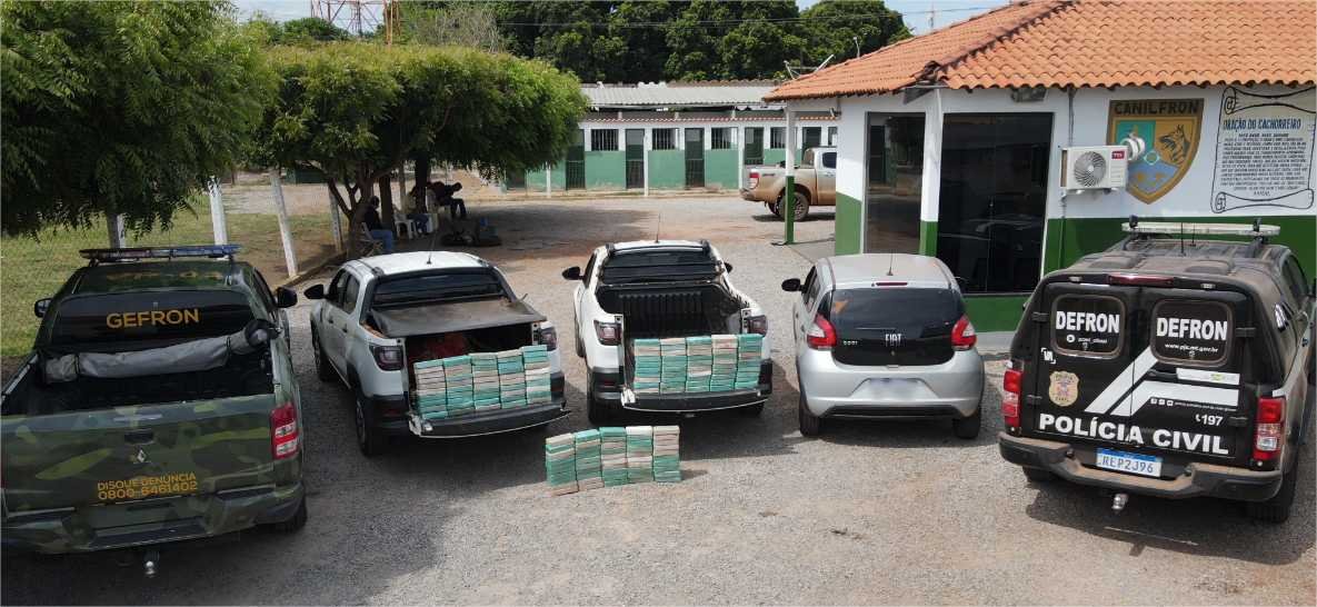 Operação conjunta apreende 150 tabletes de pasta base de cocaína e causa prejuízo ao tráfico de R$ 2,7 milhões